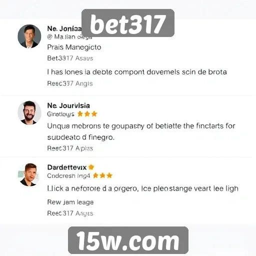Feedback dos usuários sobre o atendimento do bet317